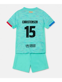 Barcelona Andreas Christensen #15 Replika Tredje Kläder Barn 2023-24 Kortärmad (+ byxor)